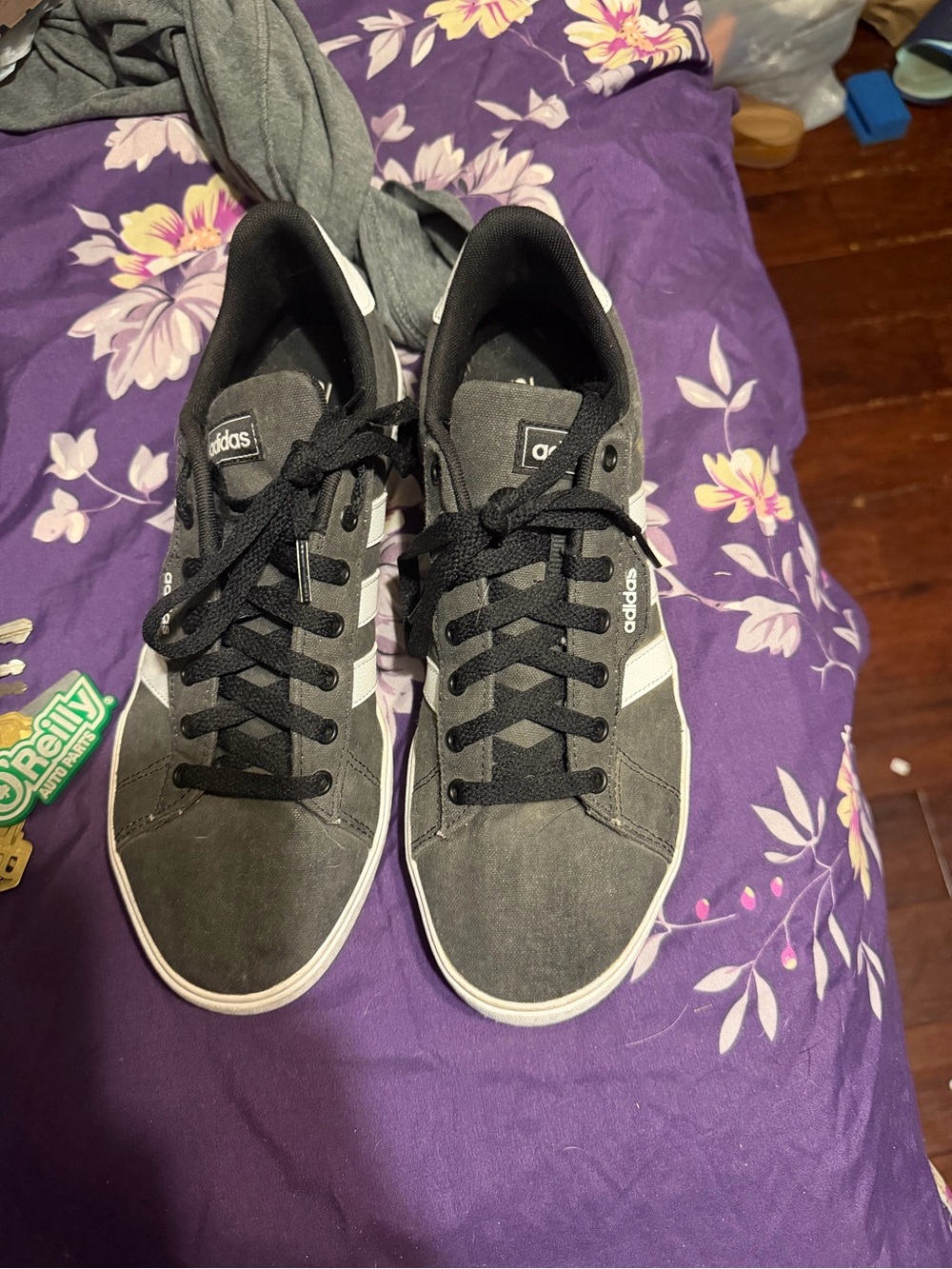 adidas Black and White Low-Top Sneakers